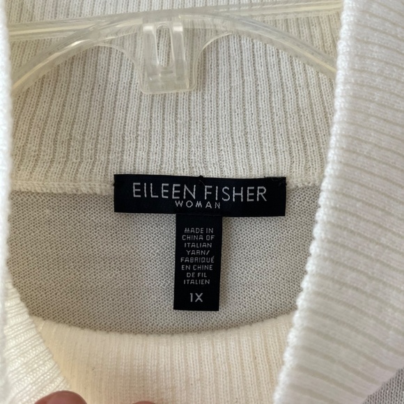 Eileen Fisher Sz XL Fine Merino Jersey Tee Semi Sheer Short Sleeve Stretch - Picture 3 of 8